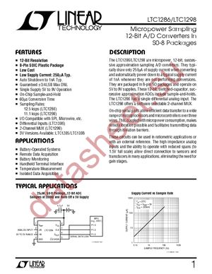 LTC1286CN8 datasheet  